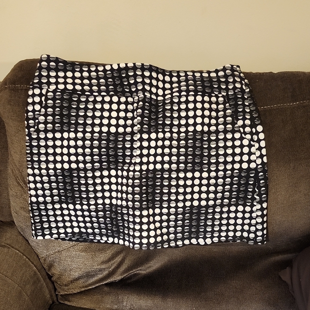 Zac & Rachel Black and White Sequin Mini Pencil Skirt